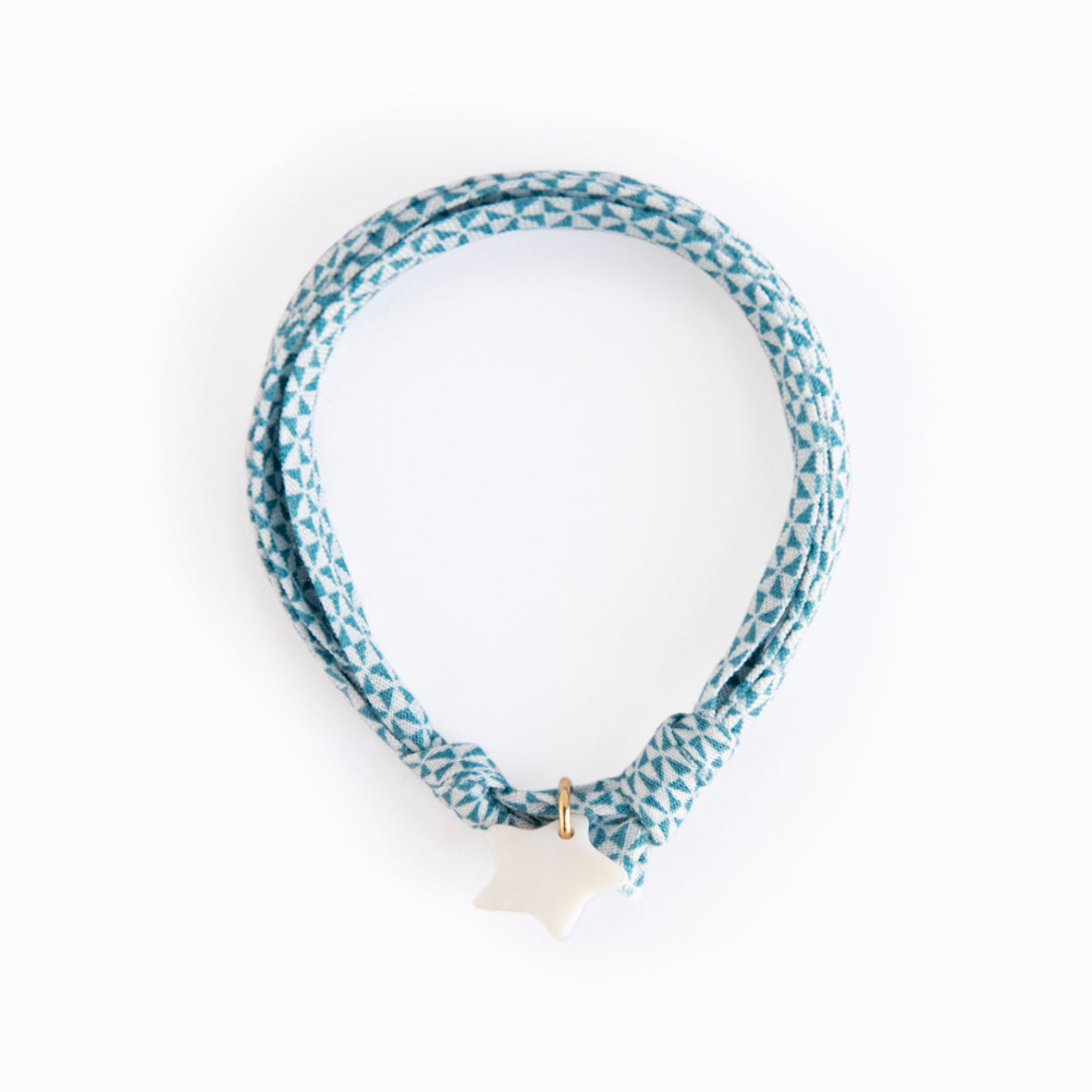 Bracelet coulissant Chardon bleu ETOILE