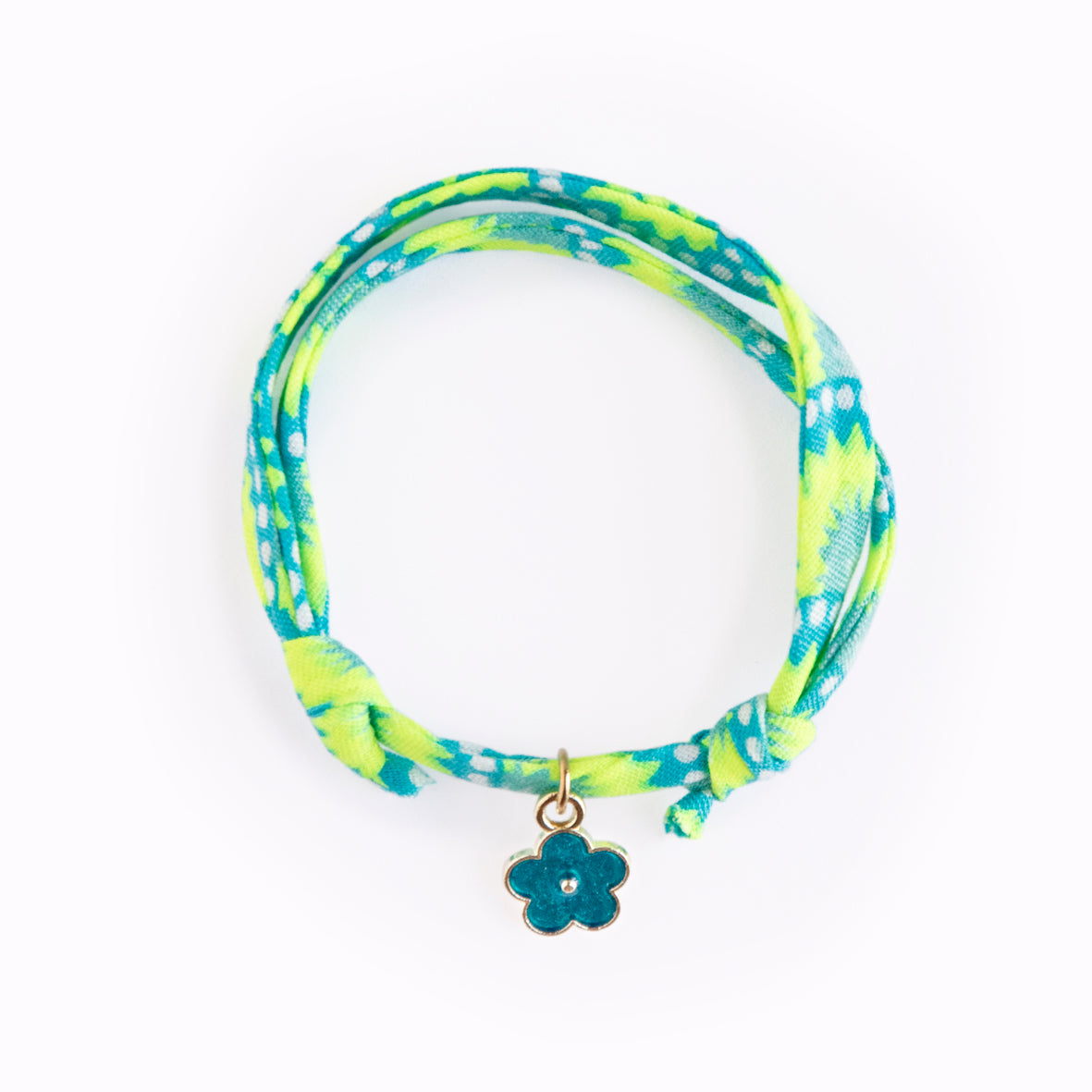 Bracelet coulissant Wasabi bleu aruba FLEUR